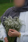 Hijab linen grey