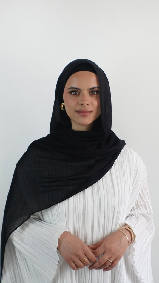 Hijab de qualité modal noir