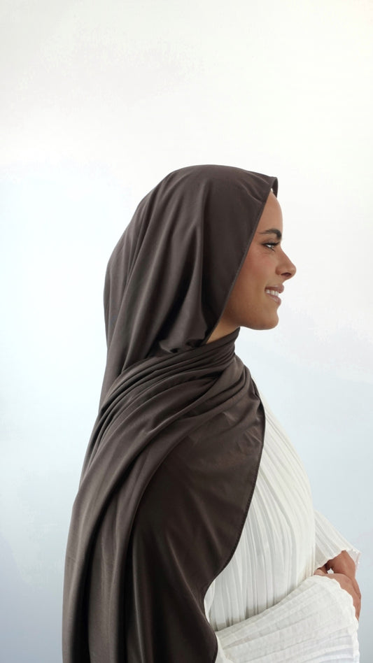 Jersey Premium Luxe MARRON FONCÉ