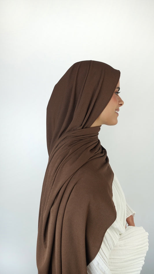 Jersey Premium Rayé Marron