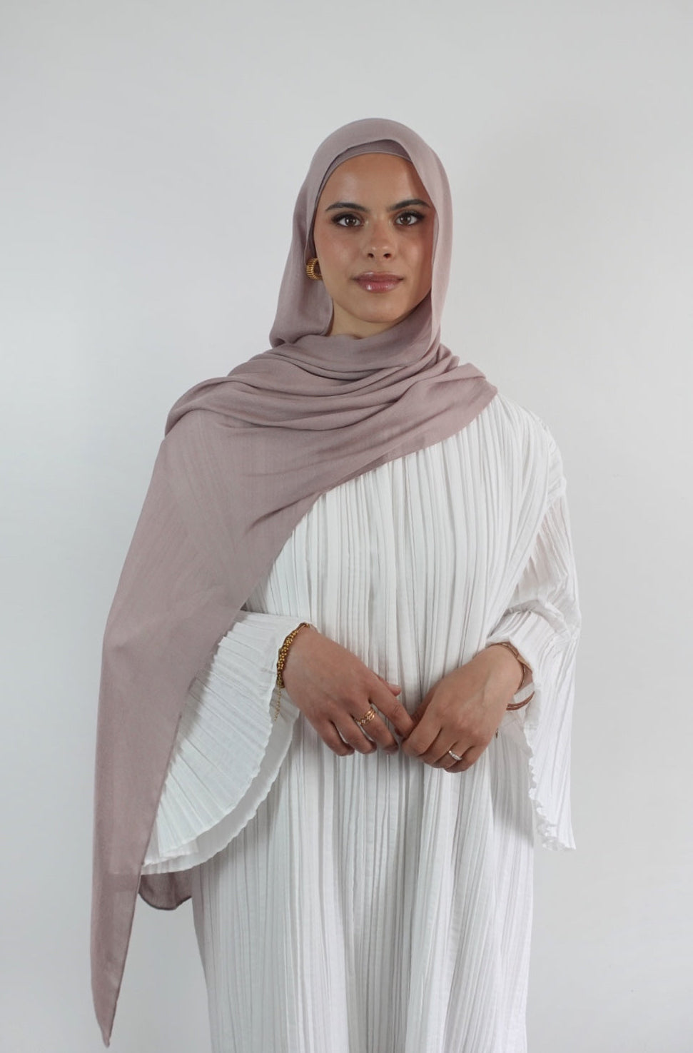 Hijab de qualité modal rayonne fibre naturelle doux et leger  modest hijabi Hidjab hijeb 100% modal rose claire