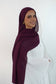 Hijab de qualité modal rayonne fibre naturelle doux et leger  modest hijabi Prune violet