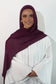 Hijab de qualité modal rayonne couleur prune violet fibre naturelle doux et leger  modest hijabi 