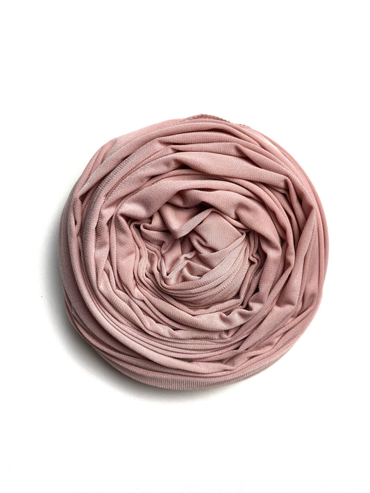 Mousseline plissé de luxe ROSE PÂLE